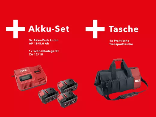 Flex PACK 18V - 3stroje za jednu cenu